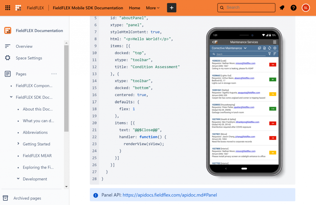 FieldFLEX Mobile Software Development Kit (SDK)